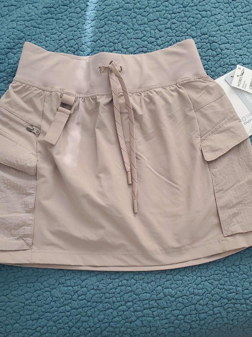 Nordstrom Etherea Drawstring Skirt in Light Taupe